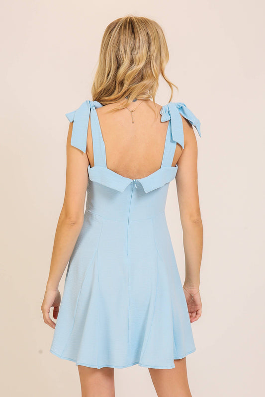 Prudence Light Blue Mini Dress