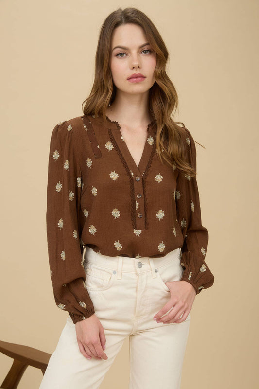 Goldie Floral Longsleeve Blouse