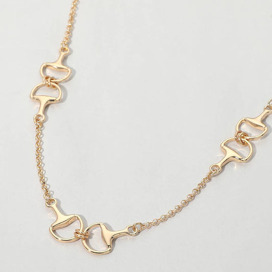 McRae 3 Horsebit Link Chain Necklace