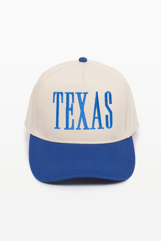 Texas Embroidered Royal Hat