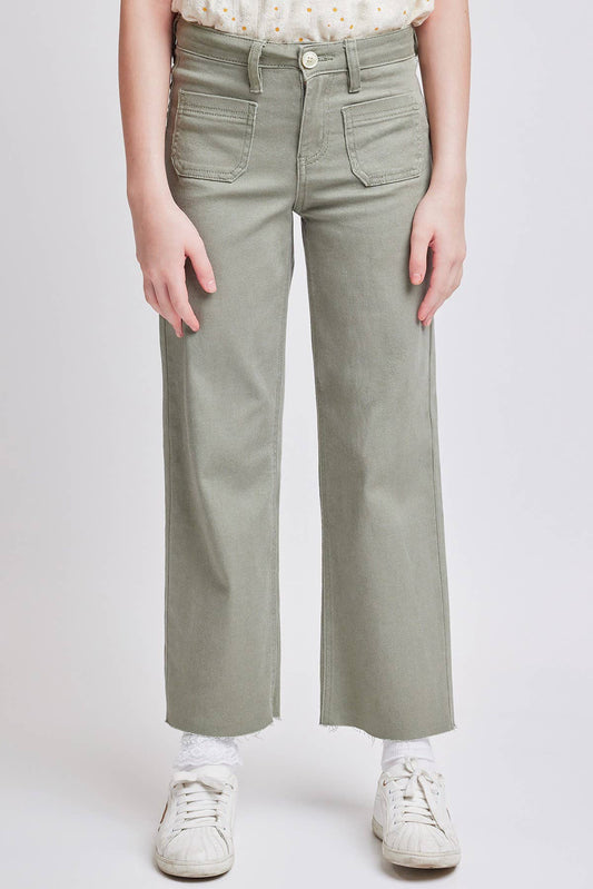 Girls YMI Millie Olive Wide Leg Pants