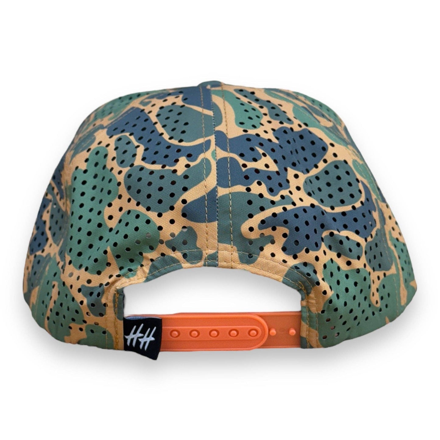 Mens Honey Hole Duck Camo Blaze Performance Rope Hat