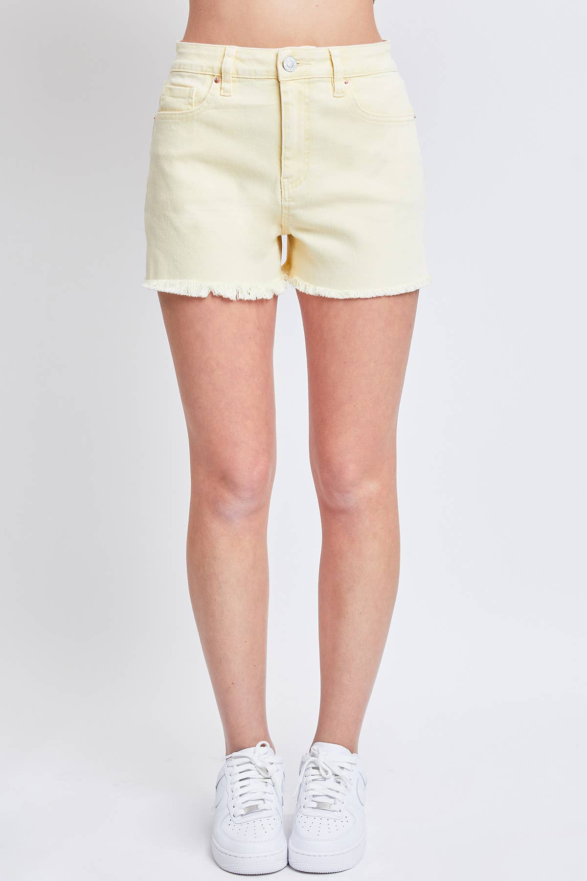 YMI Bumblebee Acid Wash Mom Shorts