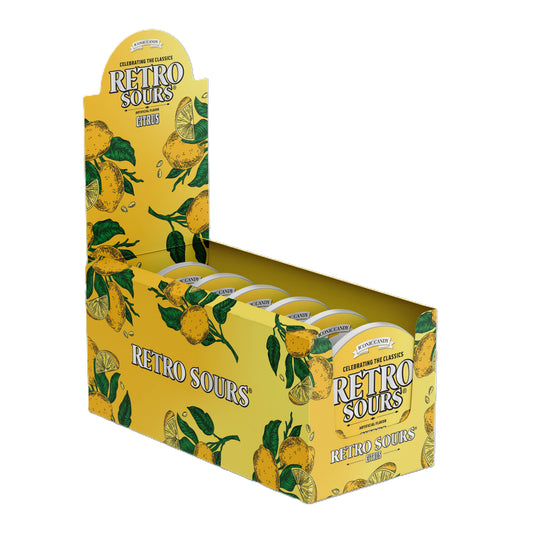 Retro Sours Citrus Candy Tin