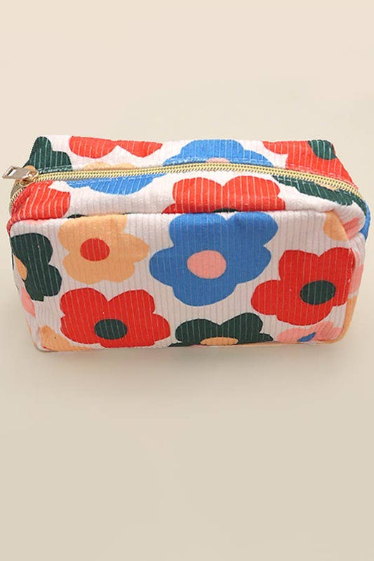 Retro Flower Travel Pouch