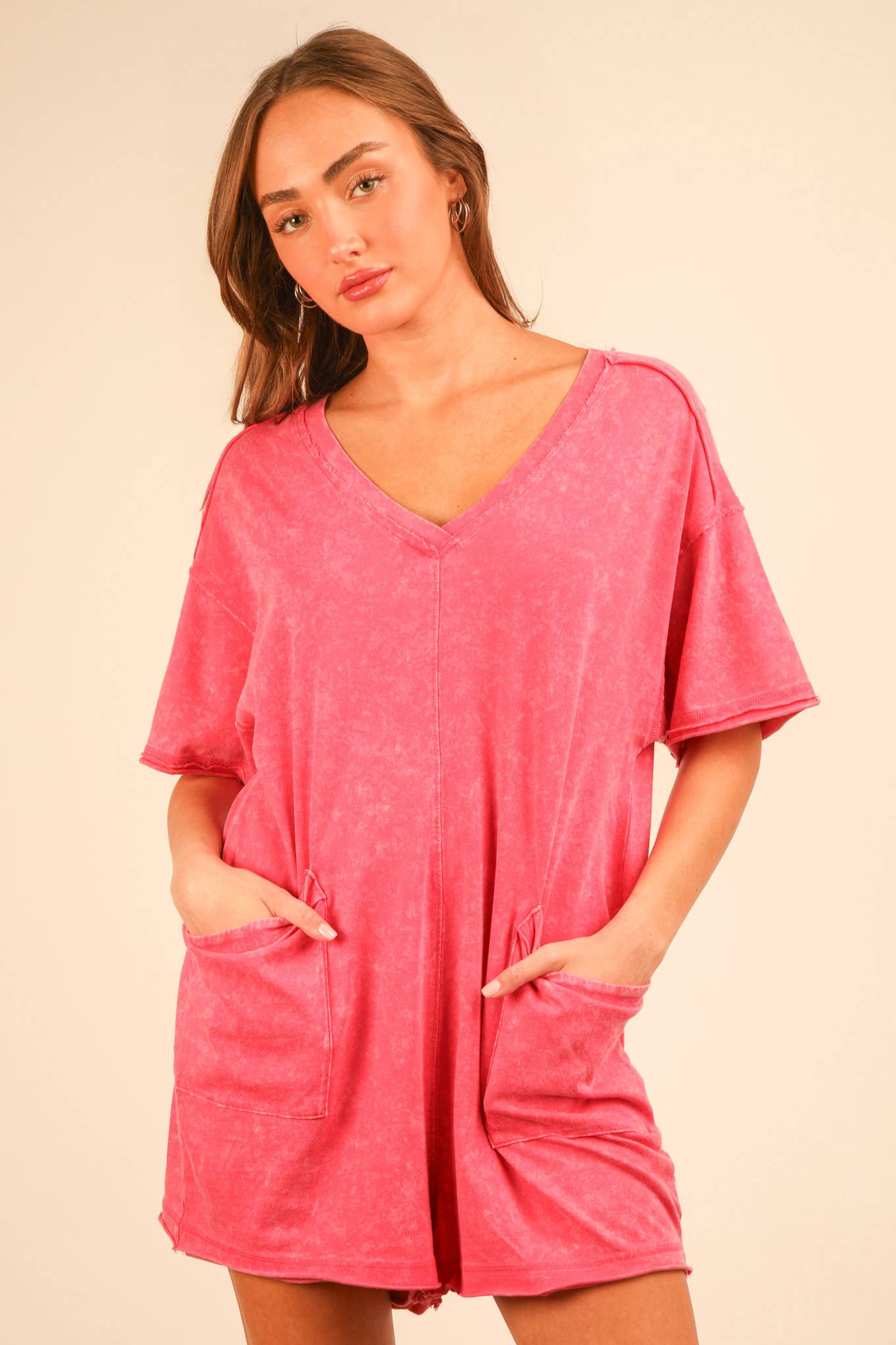 Portland Mineral V-Neck Romper