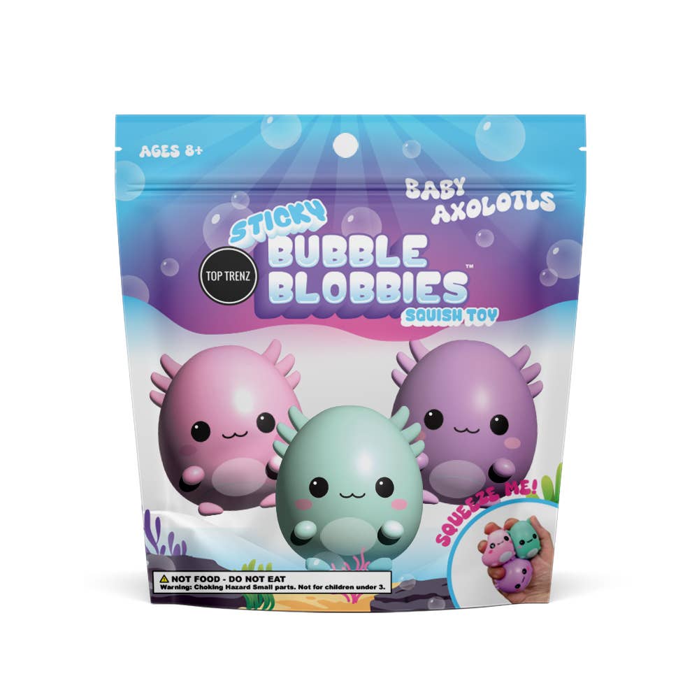 Sticky Bubble Blobbies Axolotl