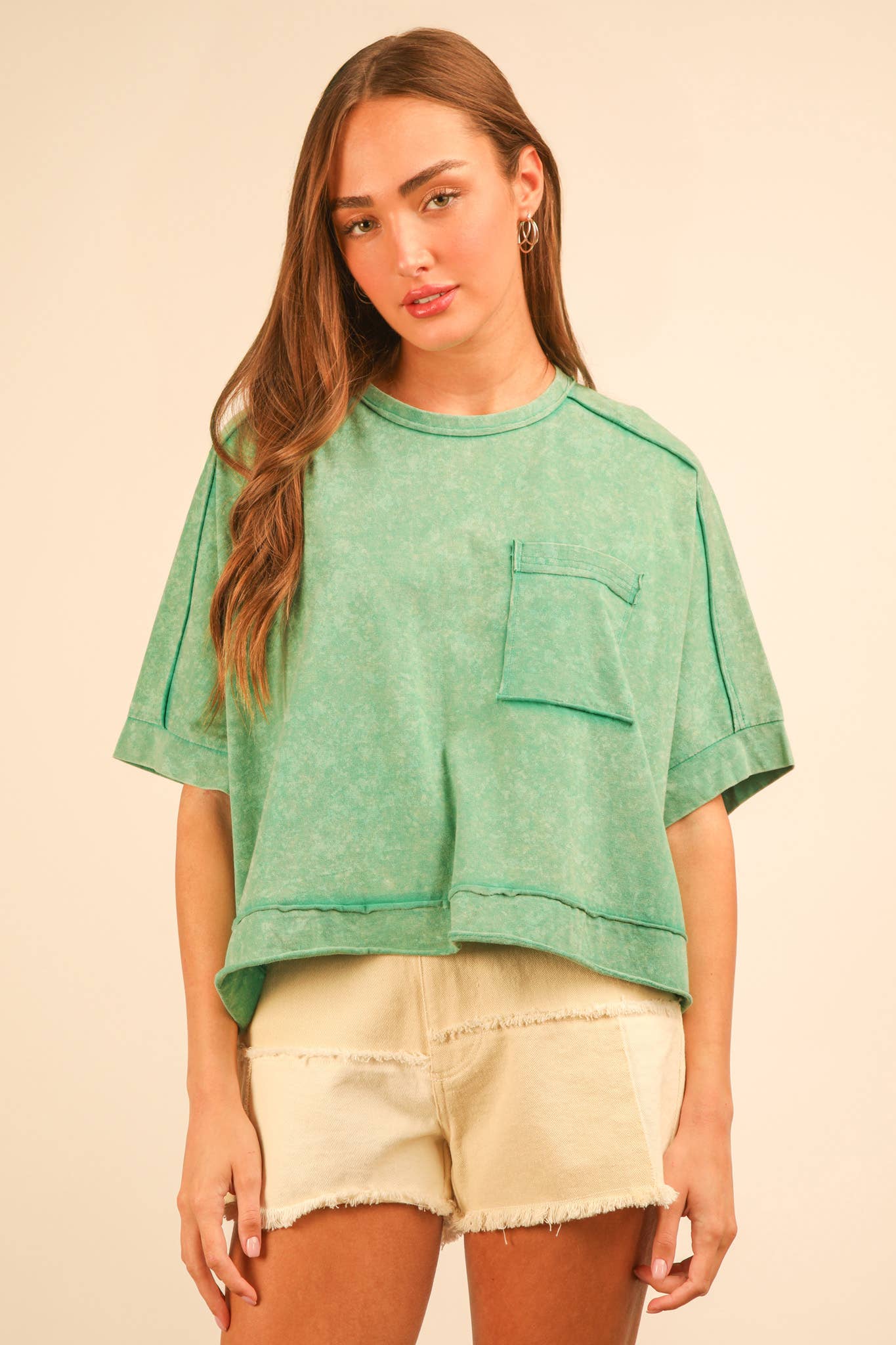 Rockland Mineral Pocket Cropped Tee