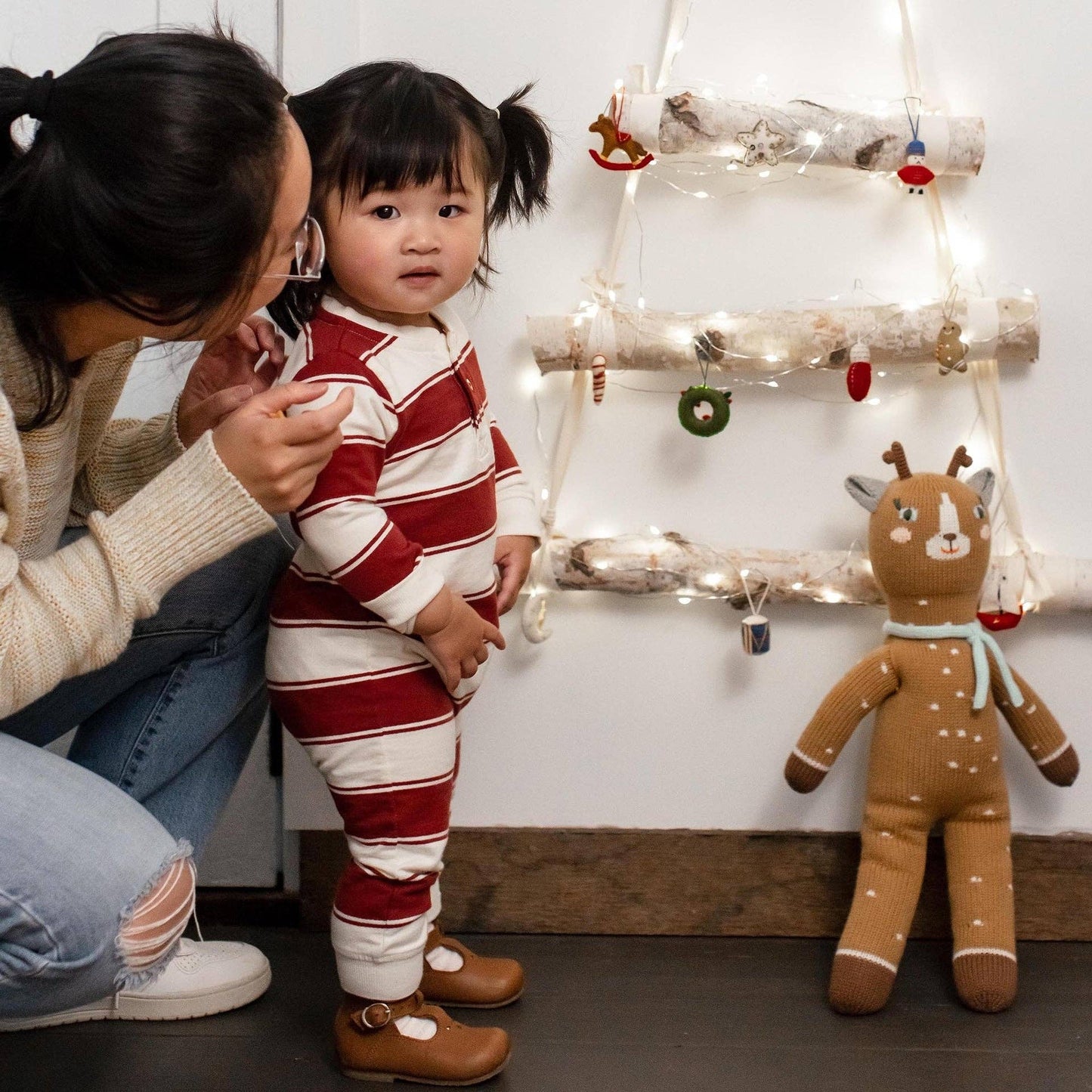 Baby Boys Burt's Bees Rugby Stripe Jumpsuit