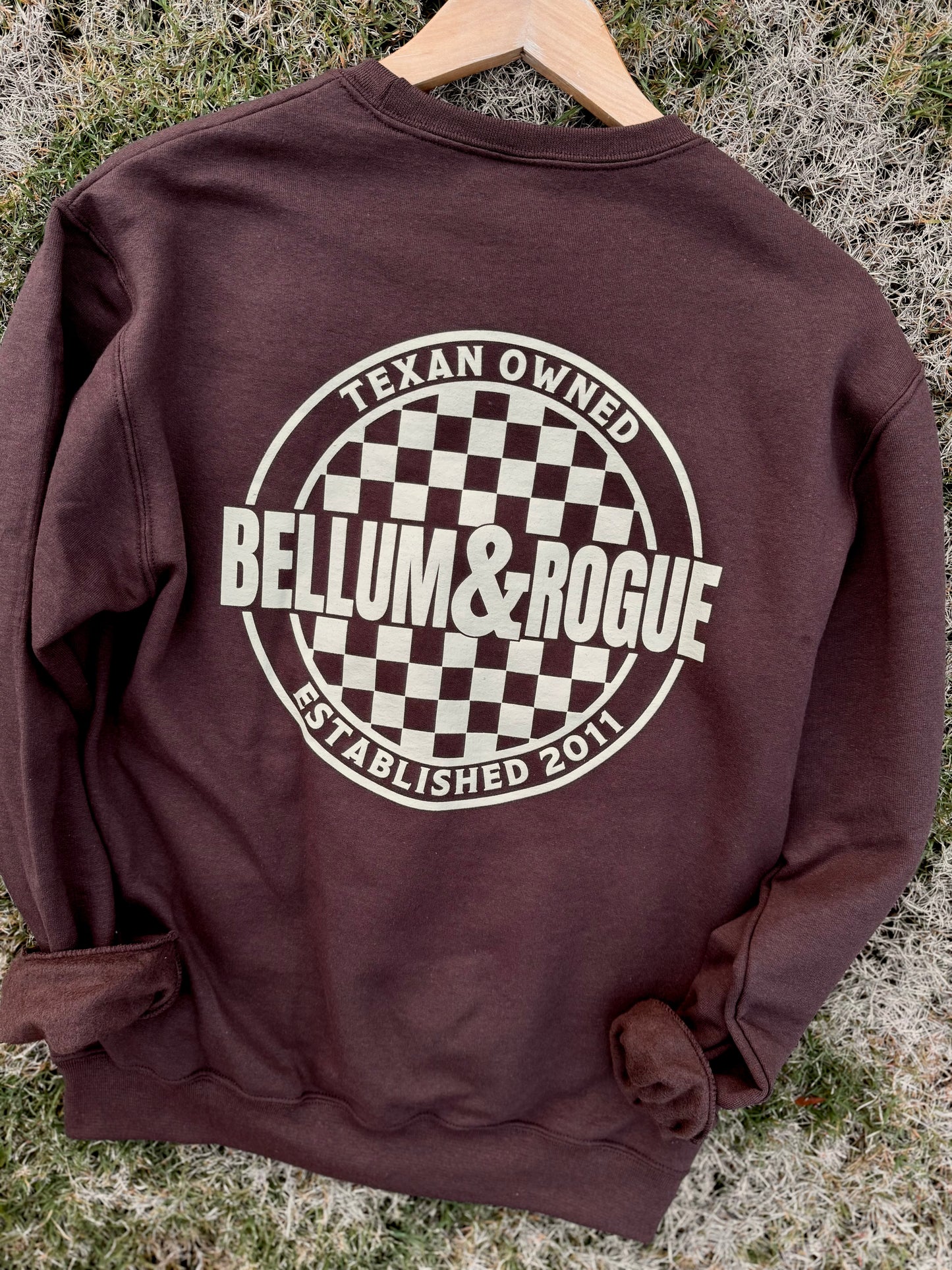 Adult Checkered Store Logo Sweatshirt
