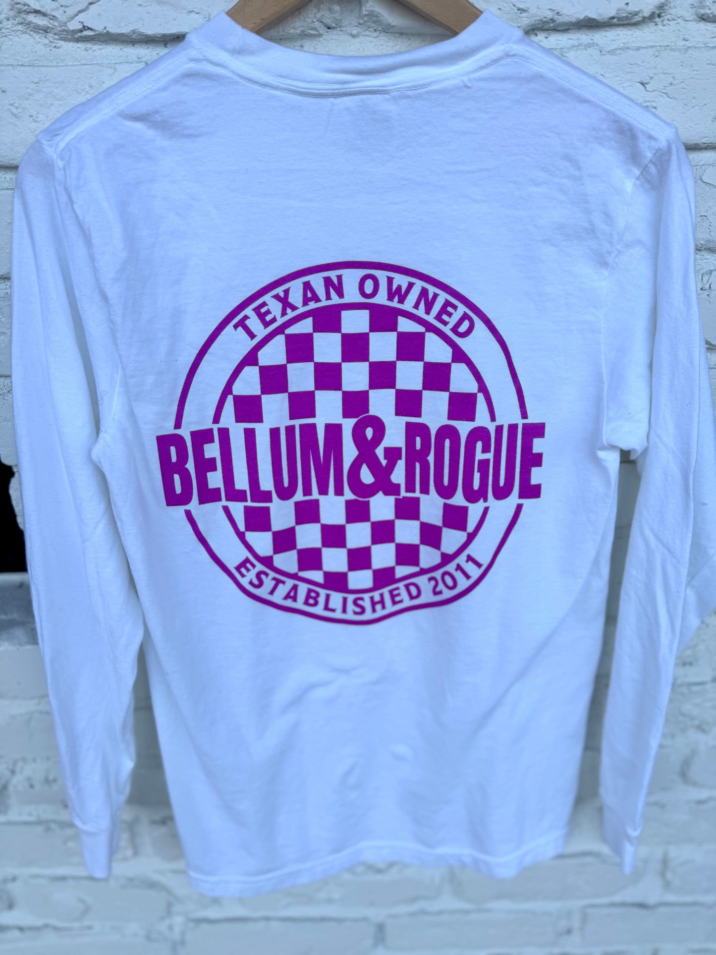 Adult Checkered Comfort Colors Longsleeve Tee