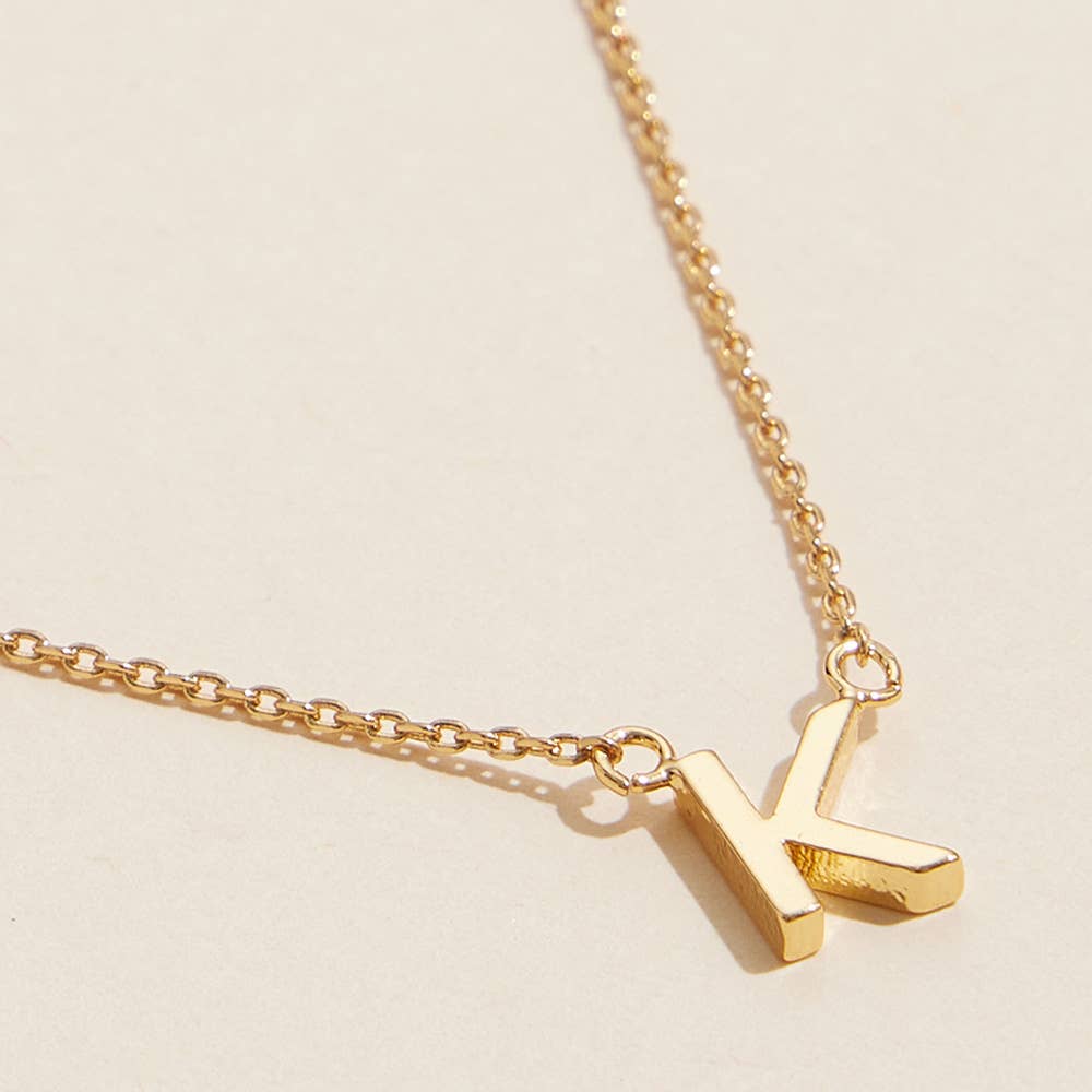 Darla Monogram Pendant Necklace
