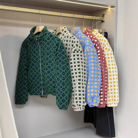 Holly Grid Sherpa Hunter Jacket