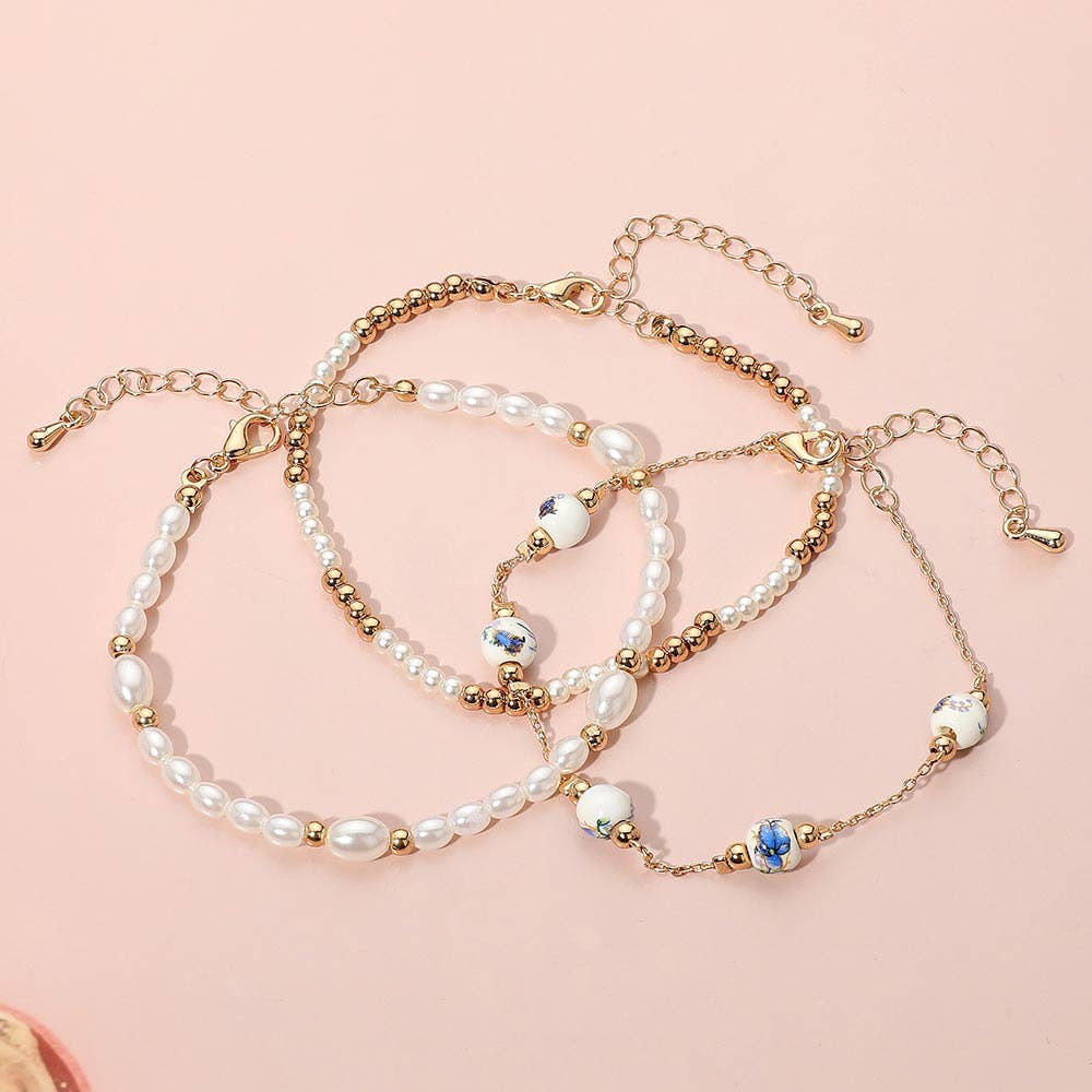 Meadow Pearl Bracelet Set