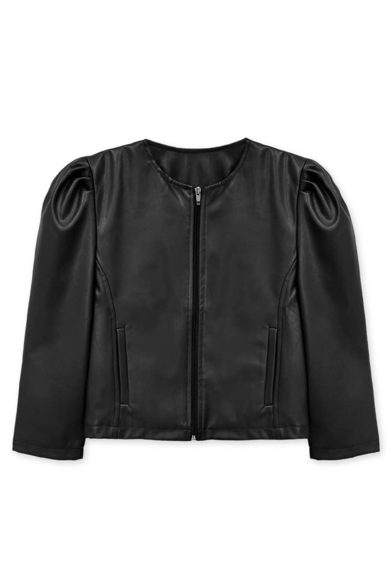 Girls Vegan Leather Jacket