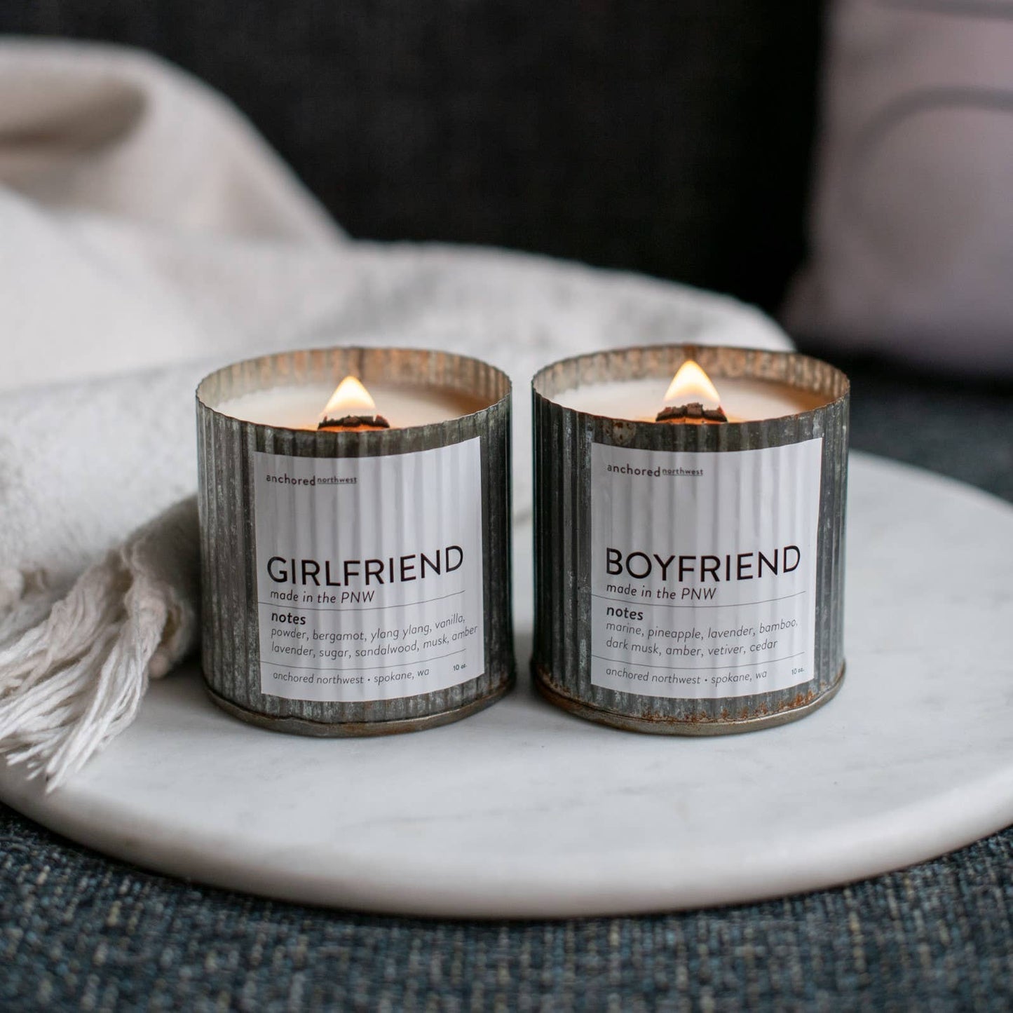 Anchored Northwest Wood Wick Candle - Girlfriend