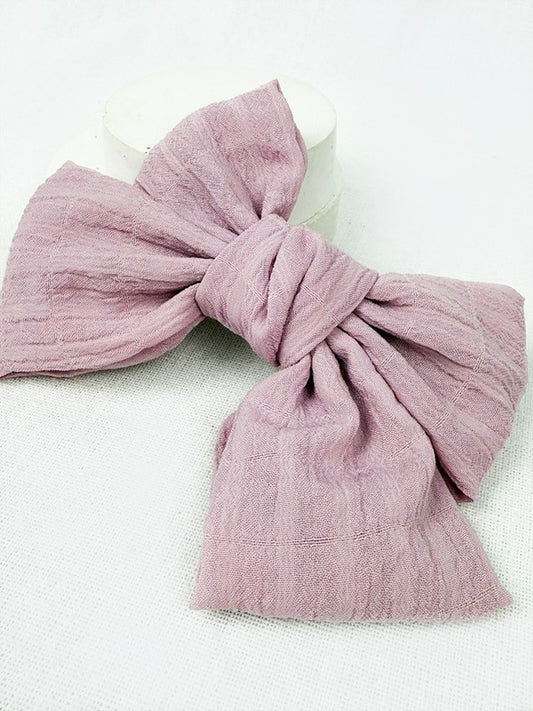 Crinkle Puff Bow Hair Clip