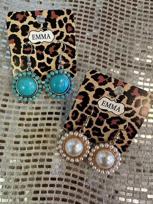 Sydney Beaded Disk Earrings