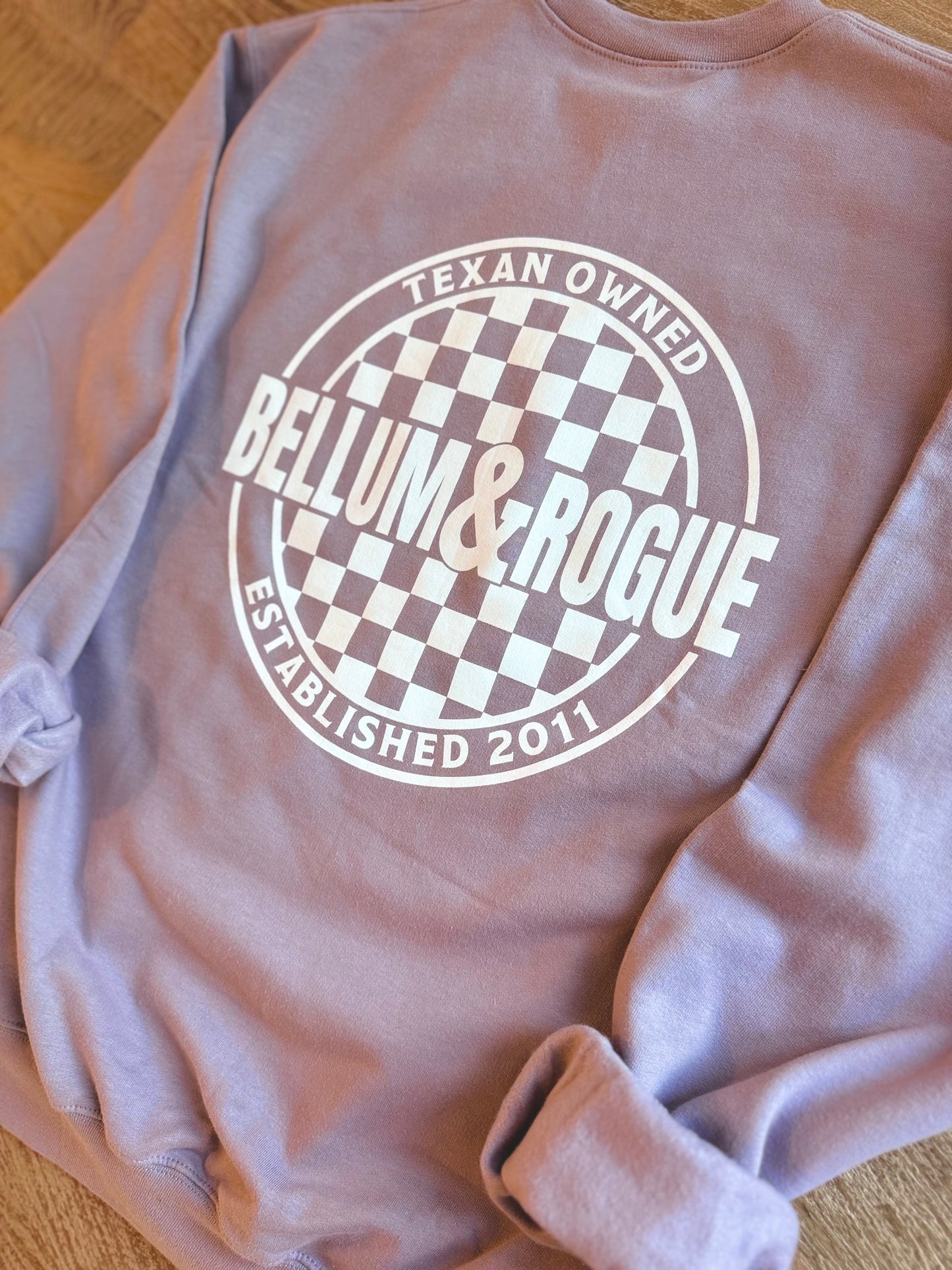 Adult Checkered Store Logo Sweatshirt