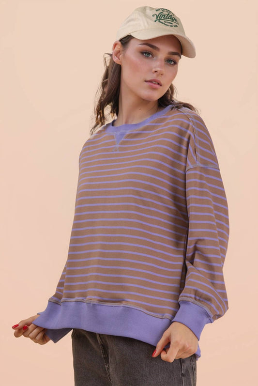 Poppy Oversized Stripe Top