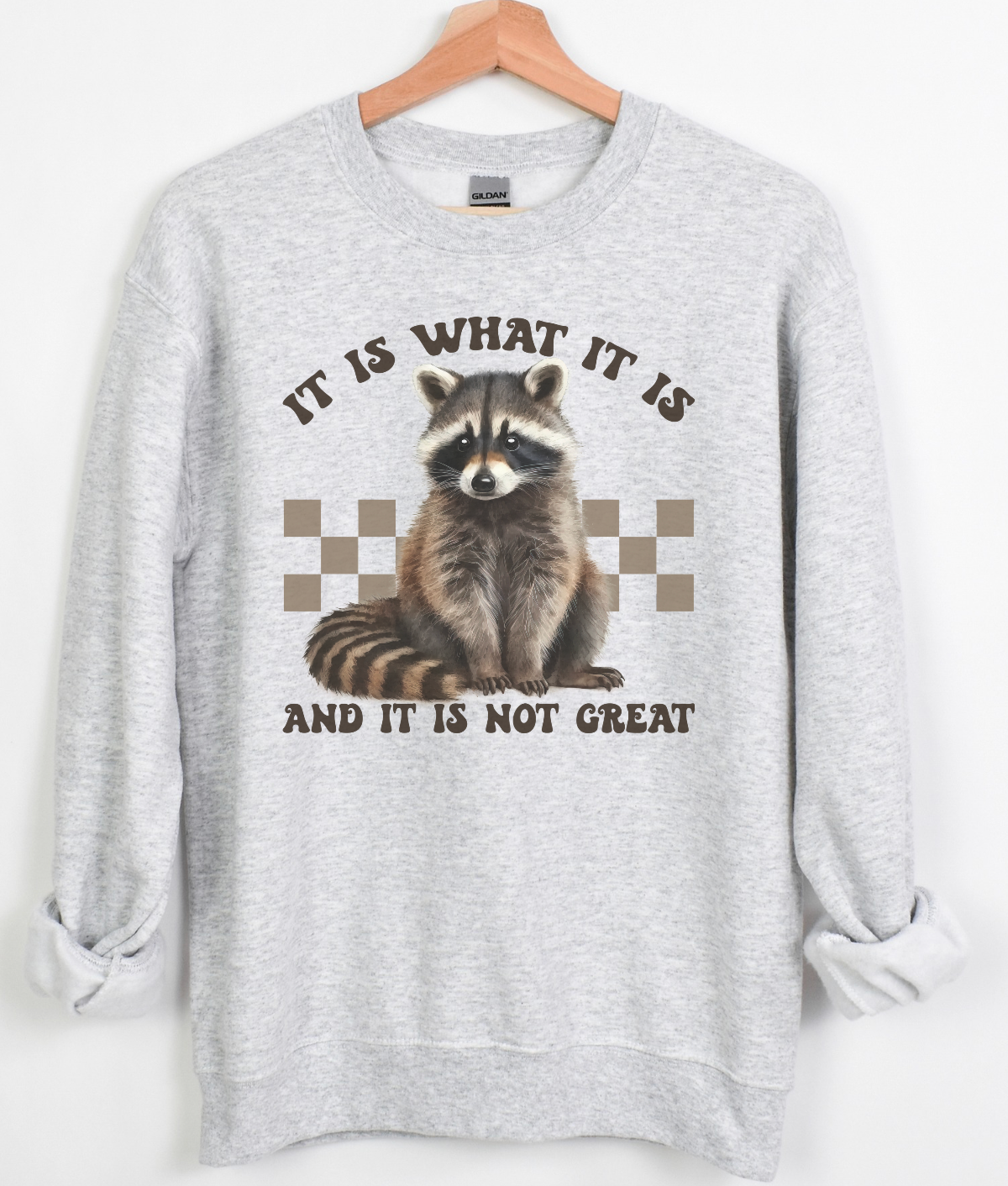 It Is What It Is Raccoon Sweatshirt
