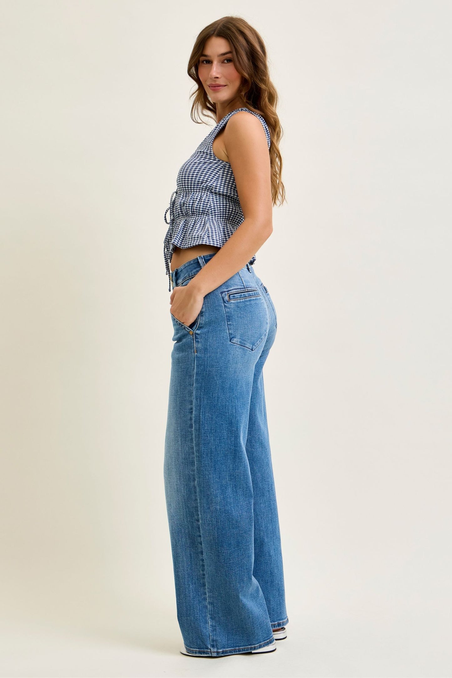 Judy Blue Bobbie Wide Leg Trousers