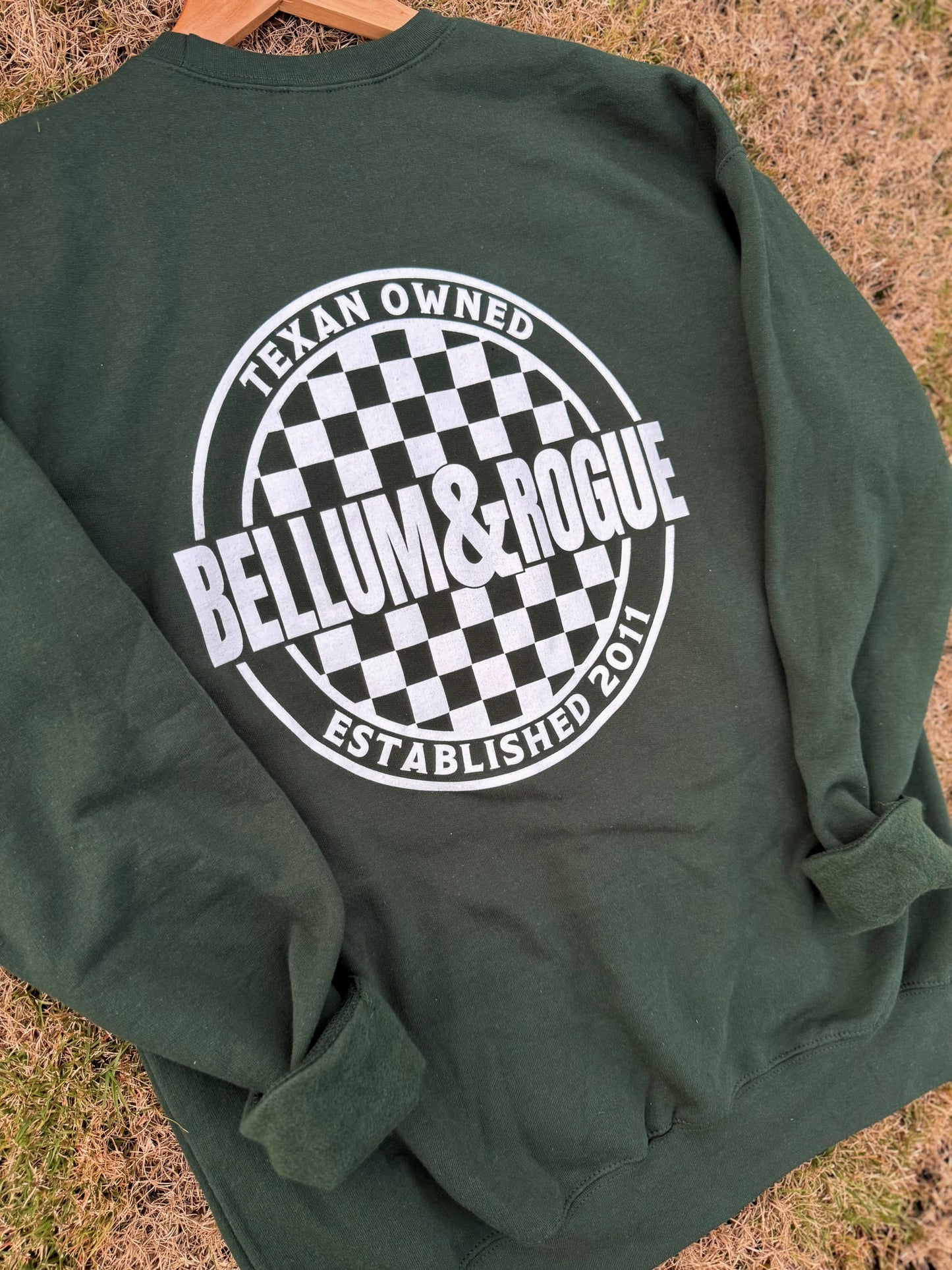 Adult Checkered Store Logo Sweatshirt