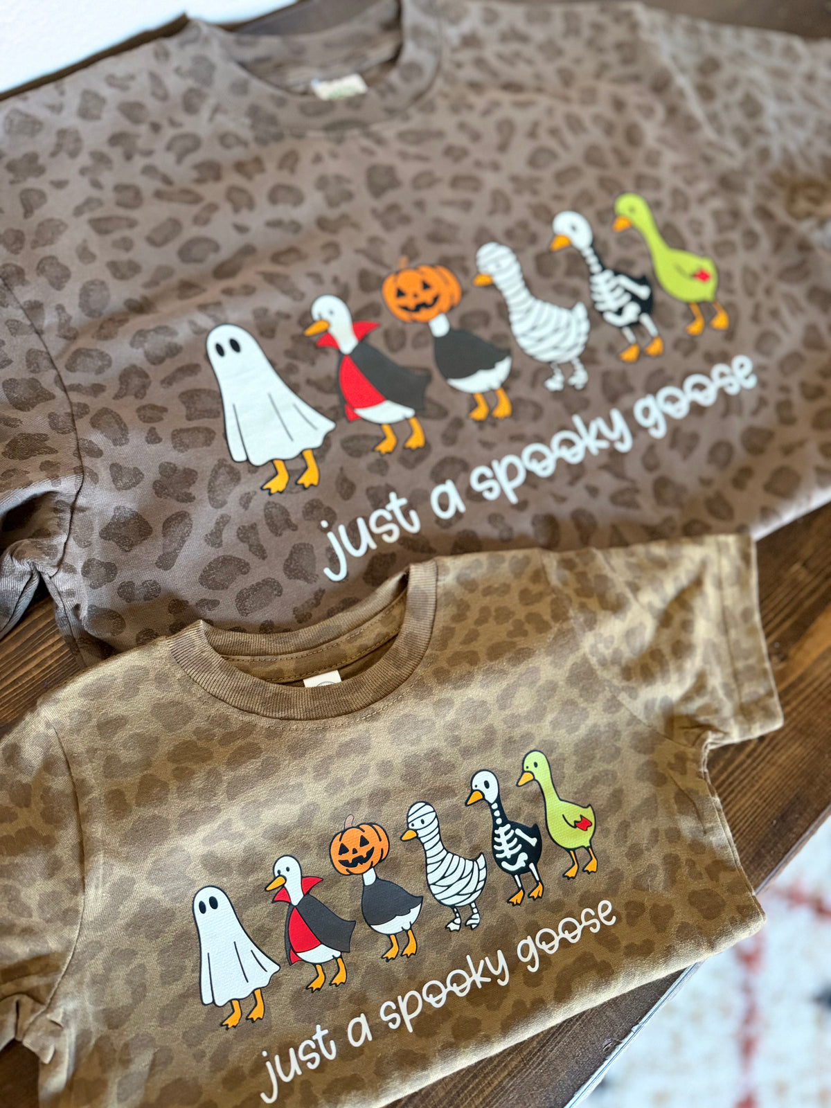 Spooky Goose Leopard Tee