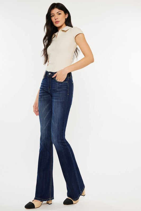 Kancan Celestine Mid Rise DW Flare Jeans
