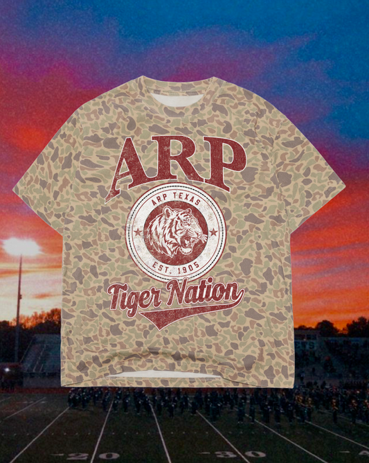 **PREORDER** Adult Vintage Badge Arp Tigers Oversized Tee
