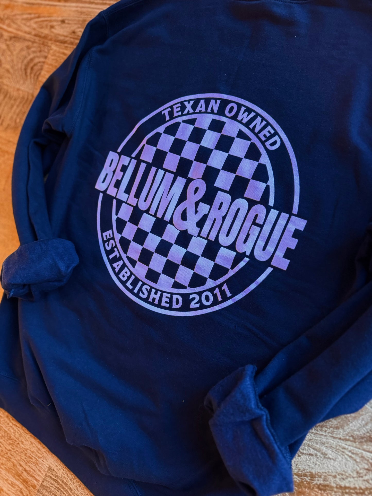 Adult Checkered Store Logo Sweatshirt
