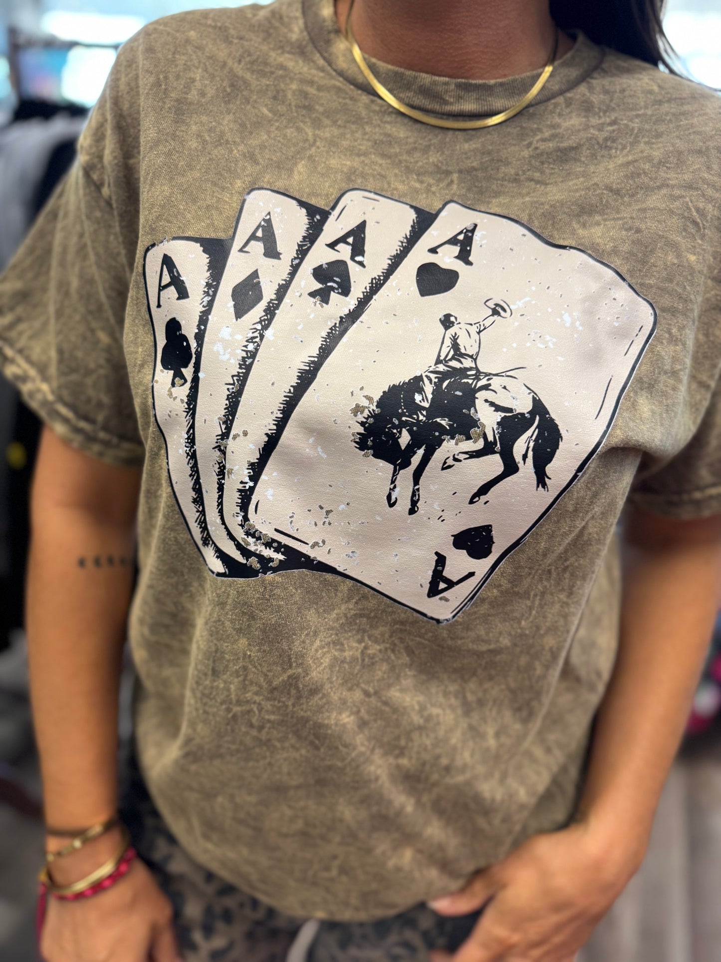 Four of a Kind Mineral Washed Tee