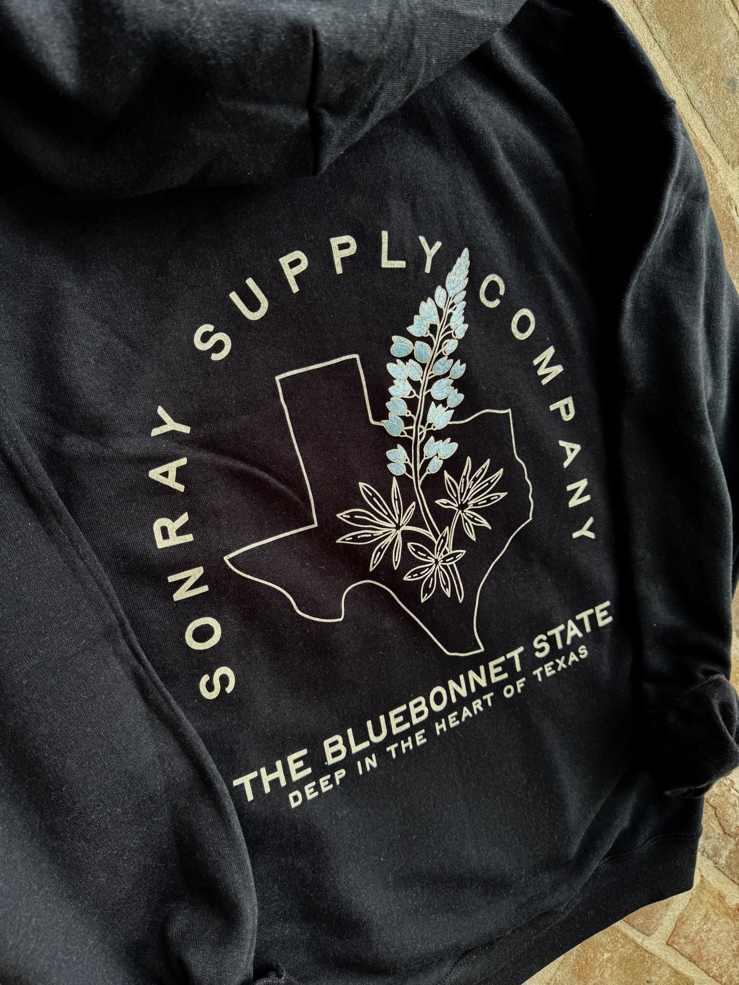 Sonray Black Bluebonnet Hoodie