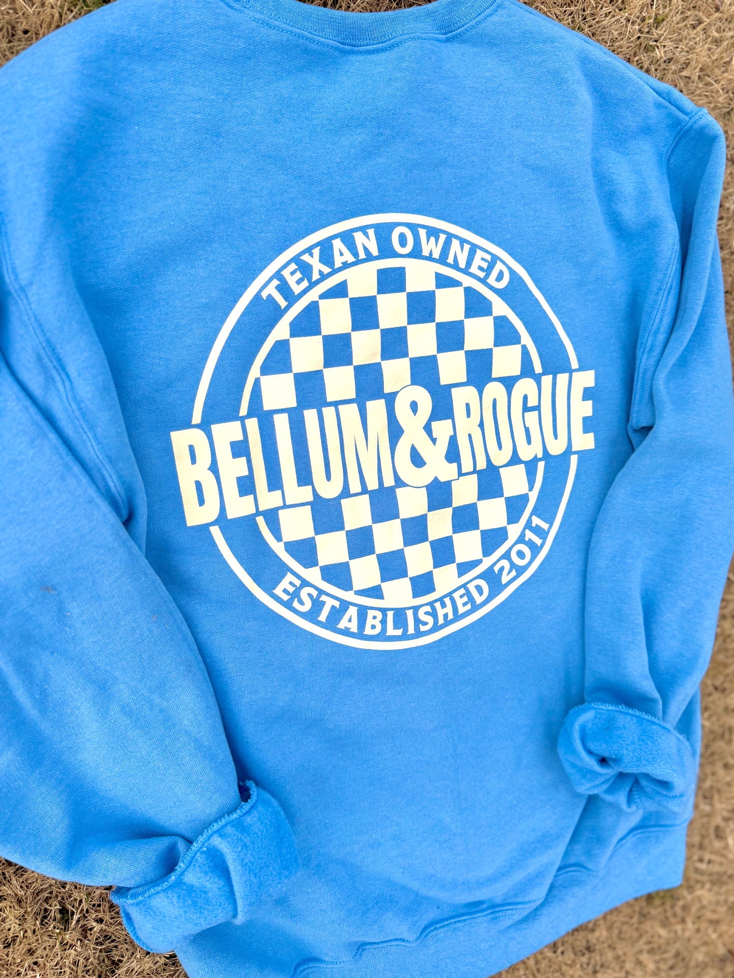Adult Checkered Store Logo Sweatshirt