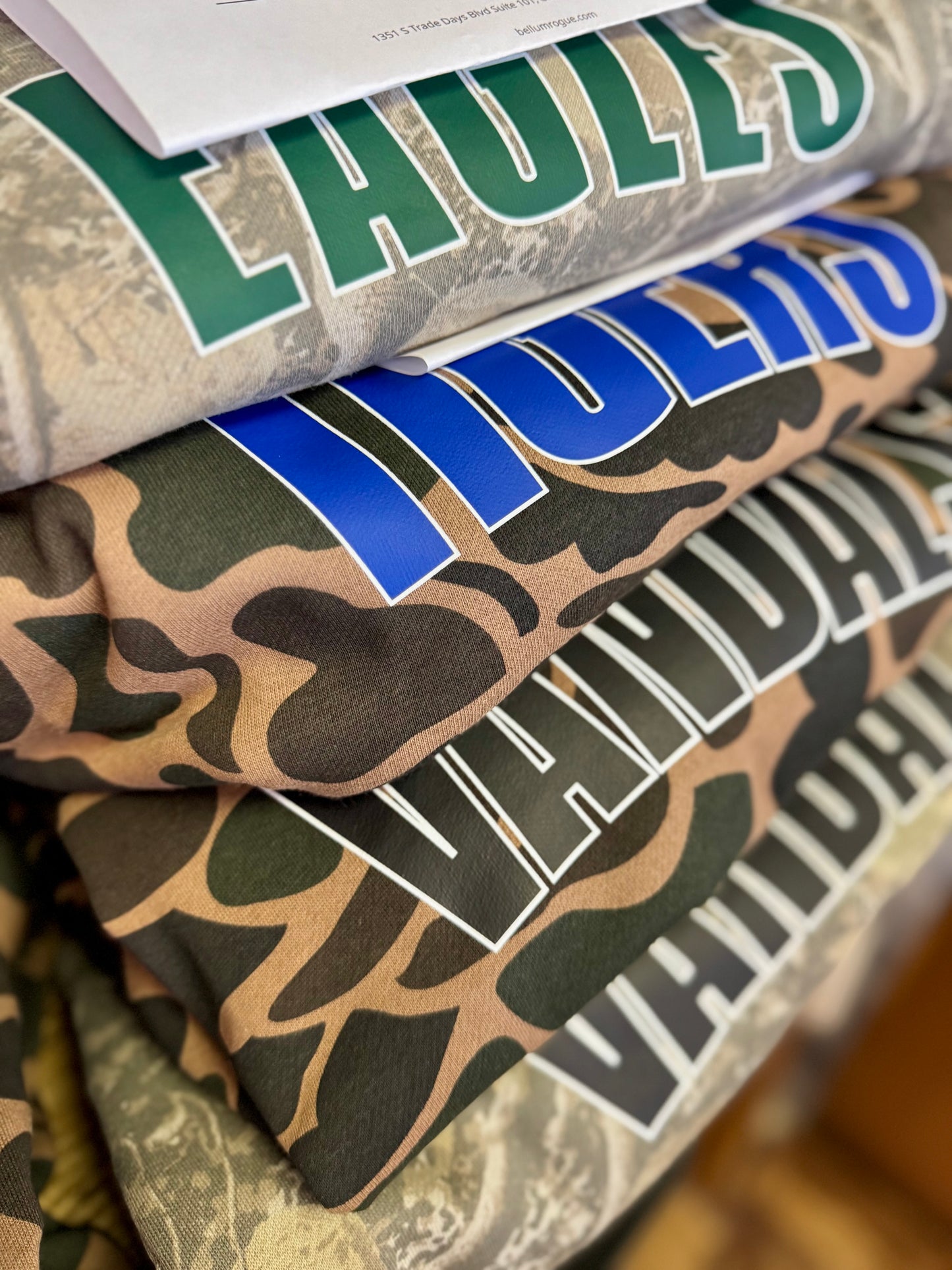 **PREORDER** Custom Mascot Camo Hoodie