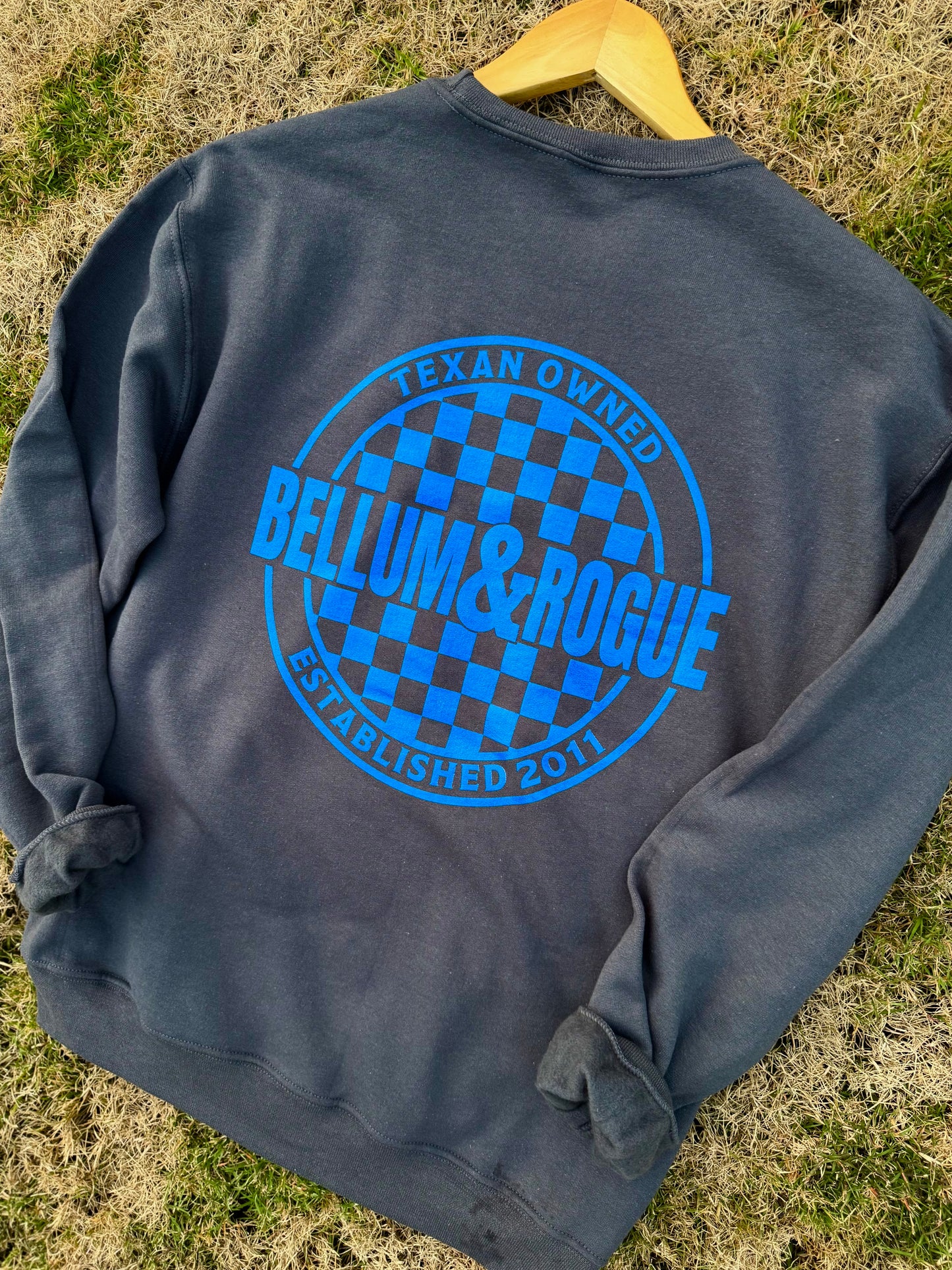 Adult Checkered Store Logo Sweatshirt