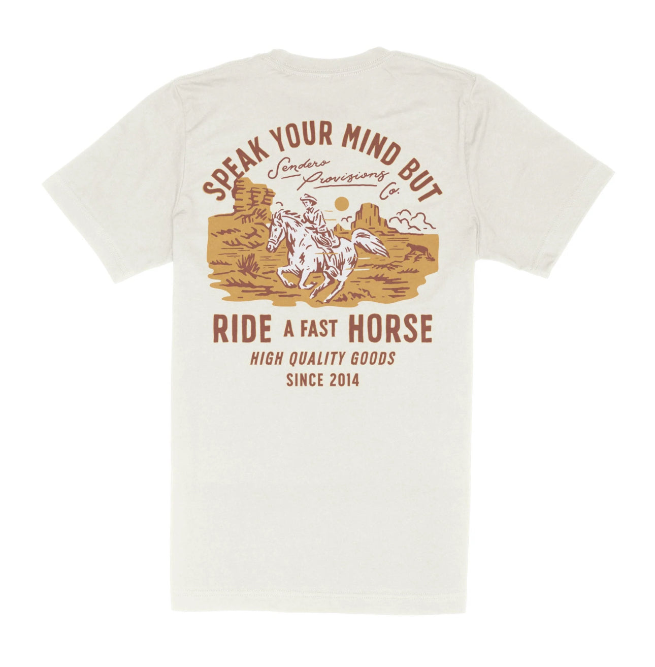 Mens Sendero Fast Horse Tee