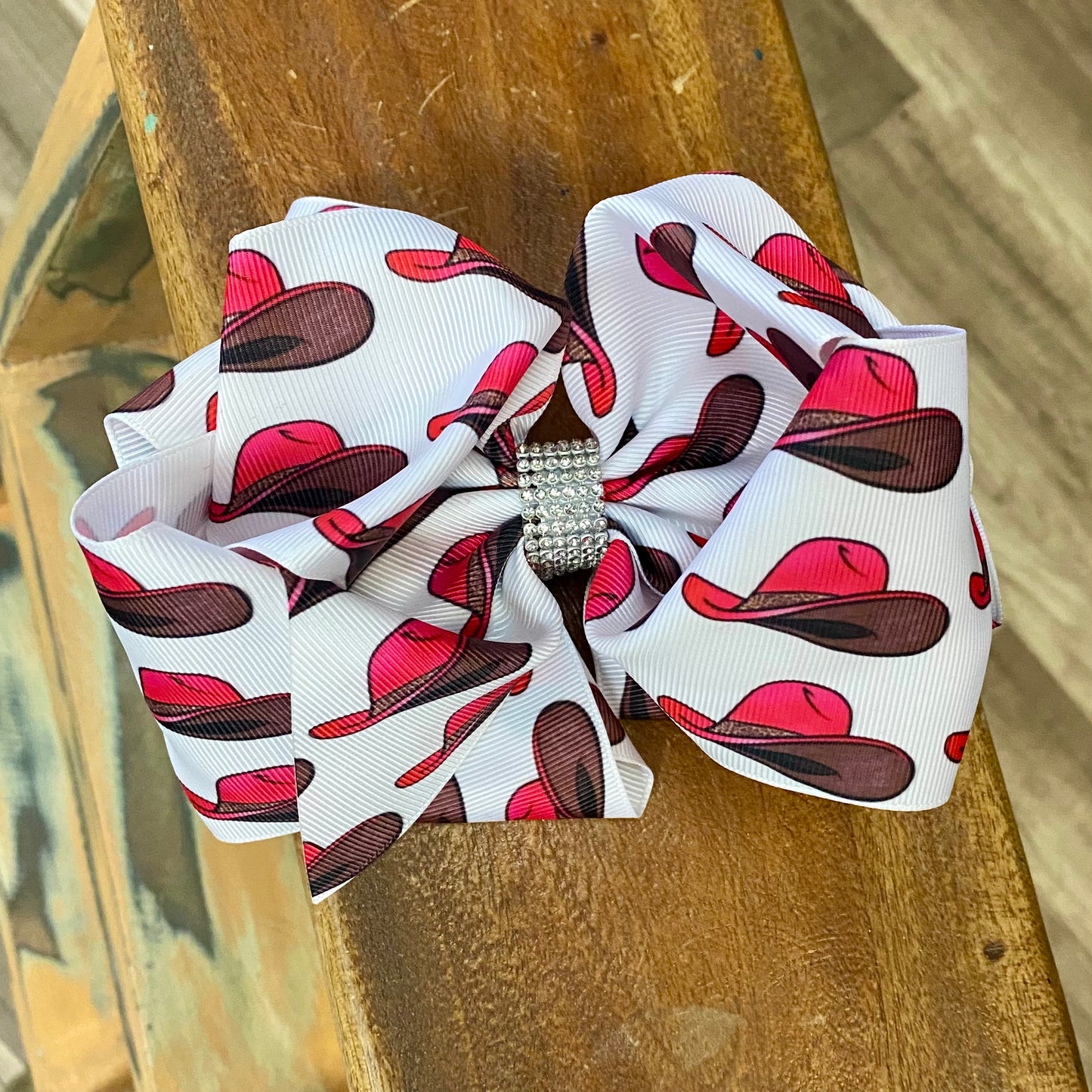 Rhinestone Printed Bows
