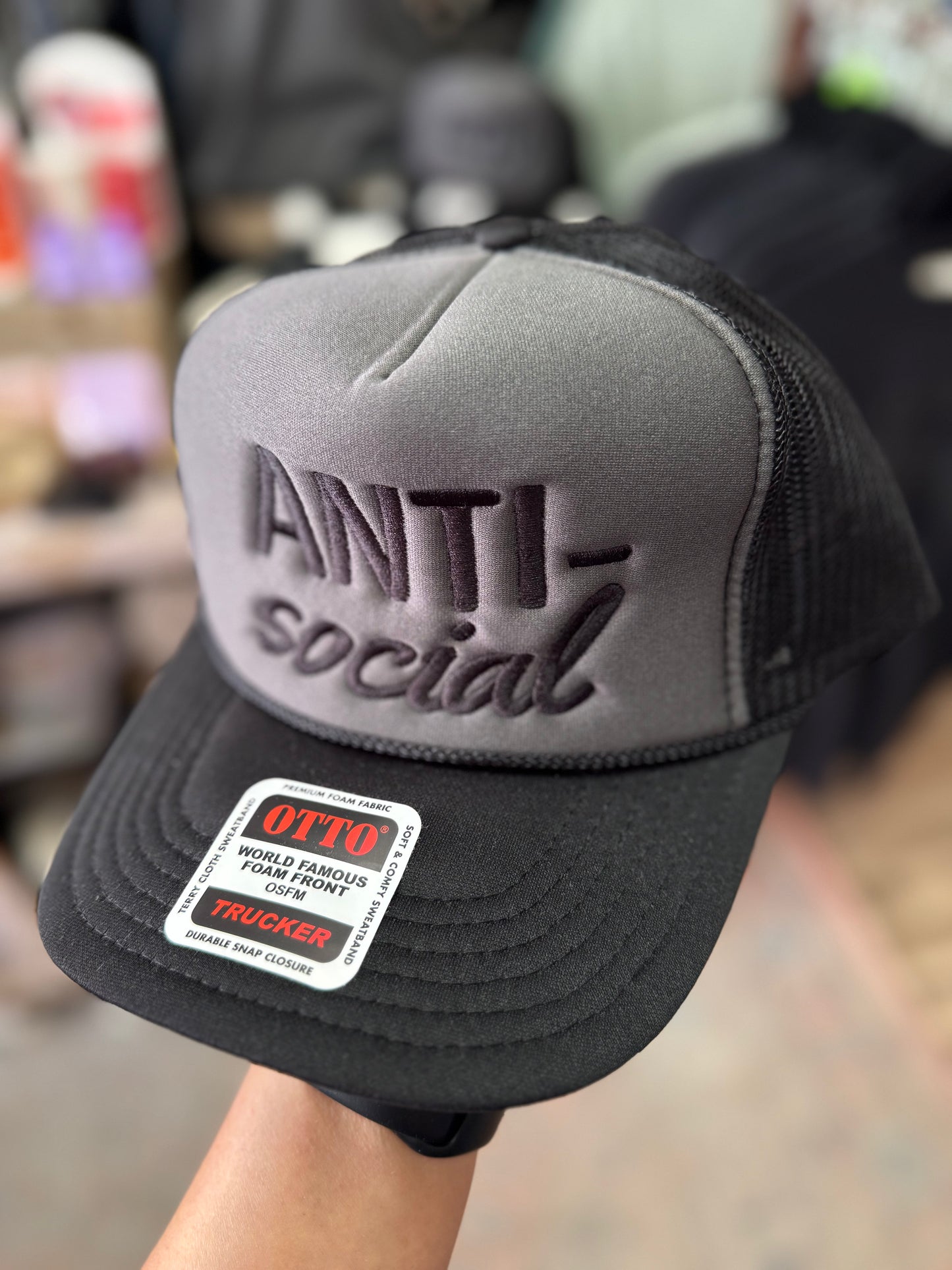 Anti Social Hat Black Netting