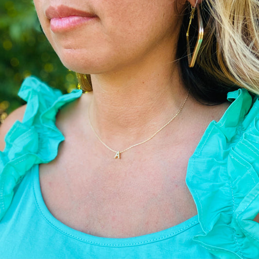 Minimal Initial 16" Necklace