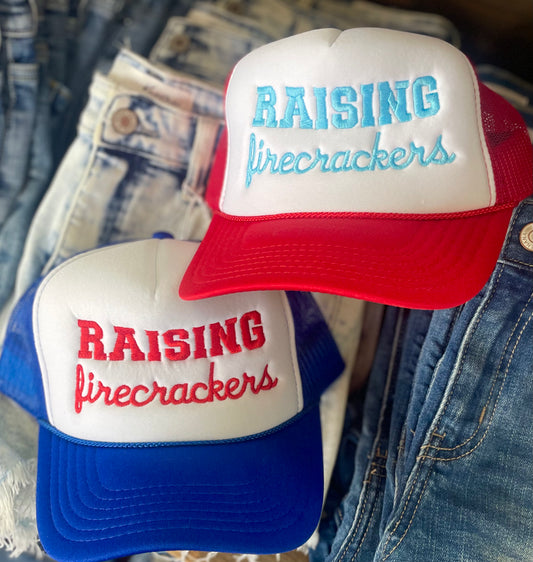Raising Firecrackers Foam Trucker Hat