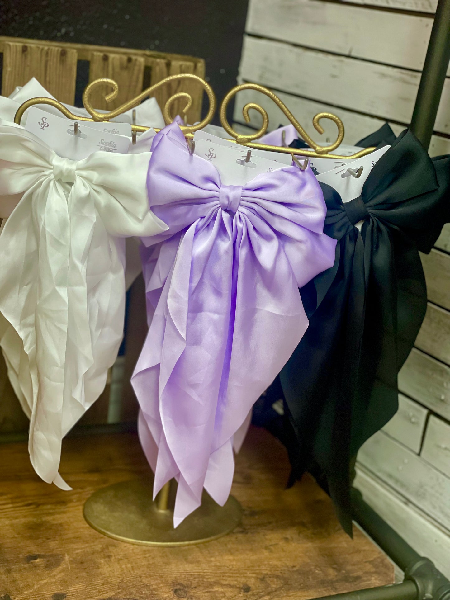 Satin Bow French Barrette