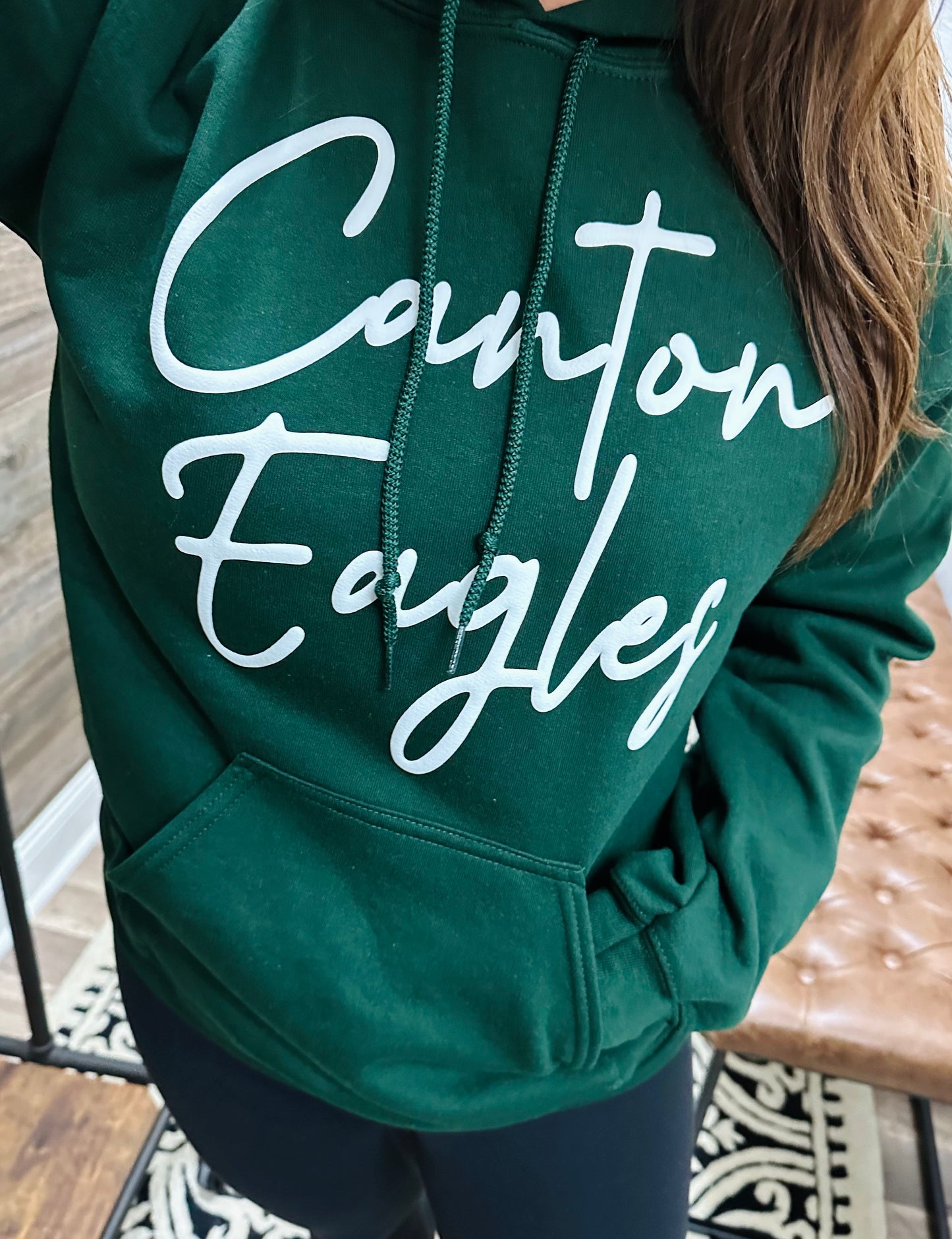 Kids Eagles Puff Ink Forest Hoodie