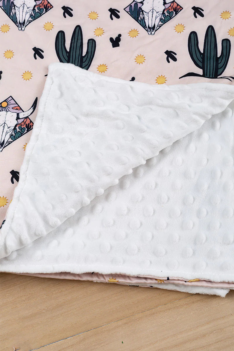 Baby Boy Western Minky Blanket