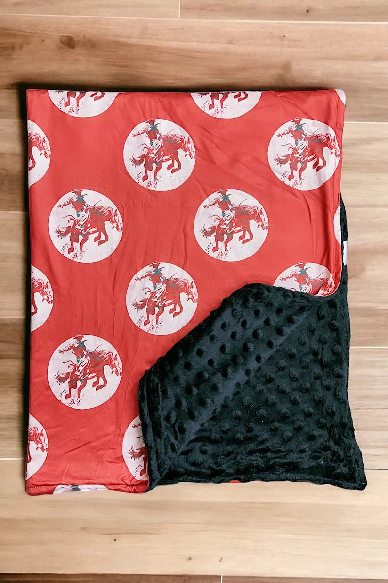 Baby Boy Western Minky Blanket