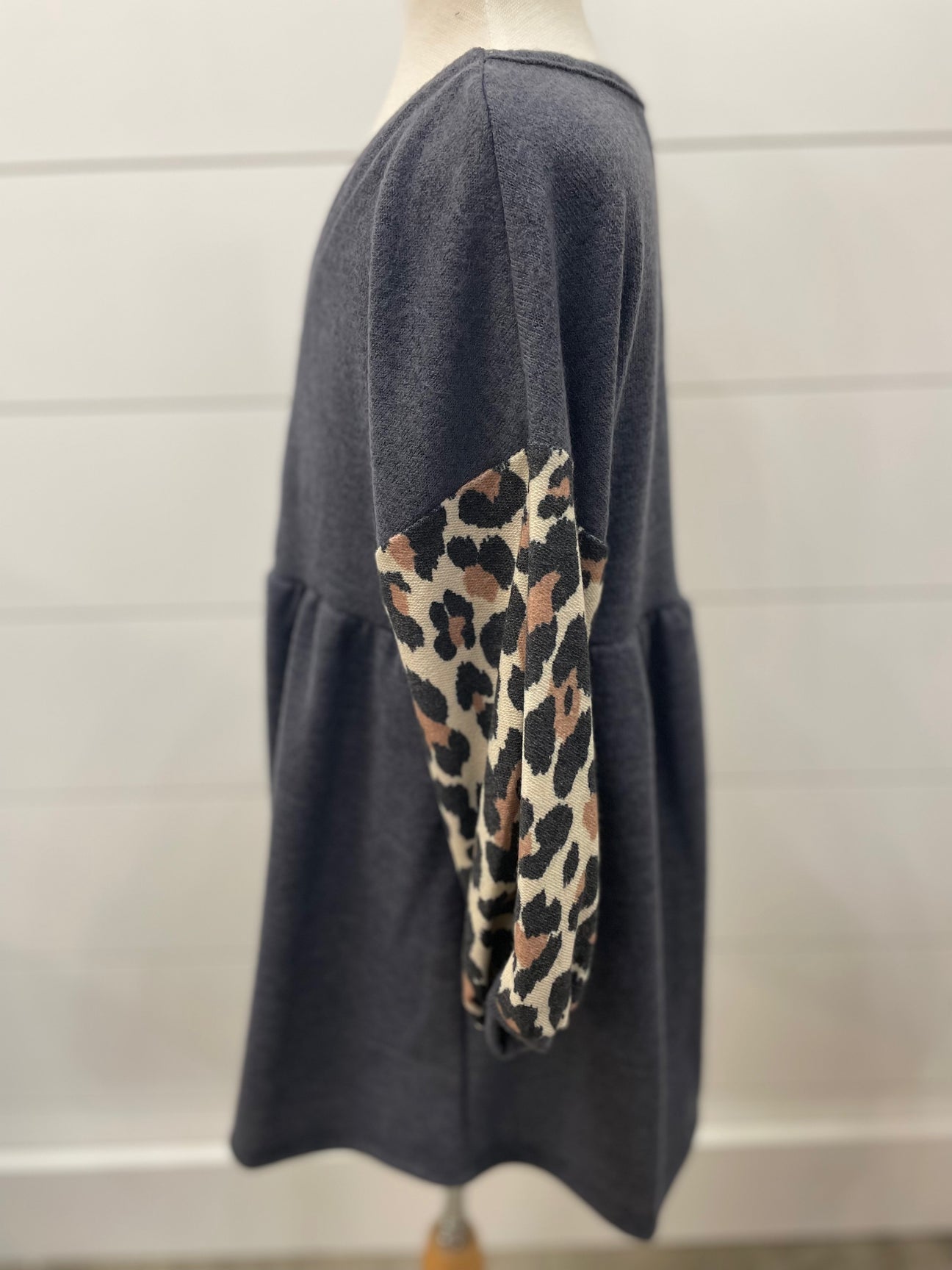 Girls Linden Leopard Sleeve Dress