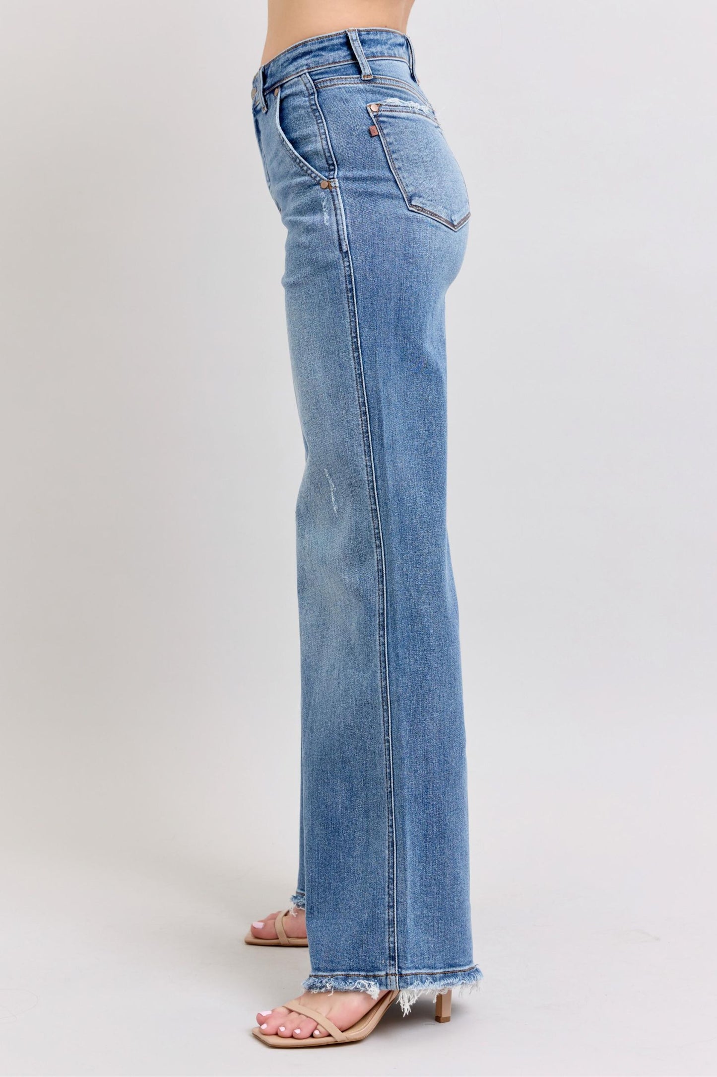 Judy Blue Plainview Retro Wide Leg Jeans