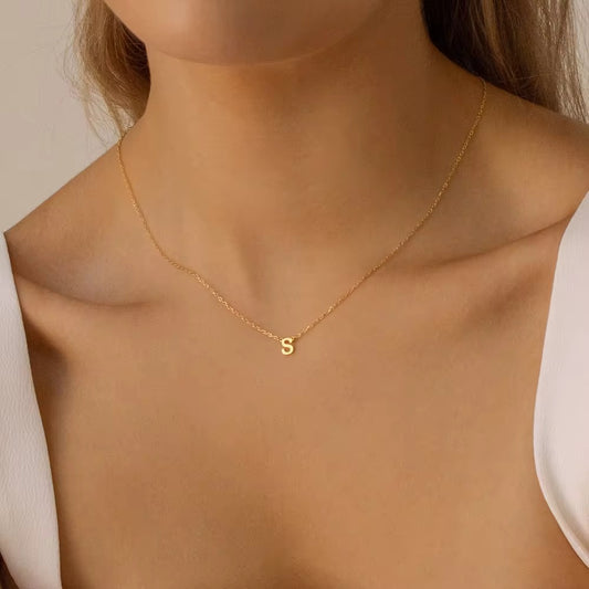 Minimal Initial 18" Necklace
