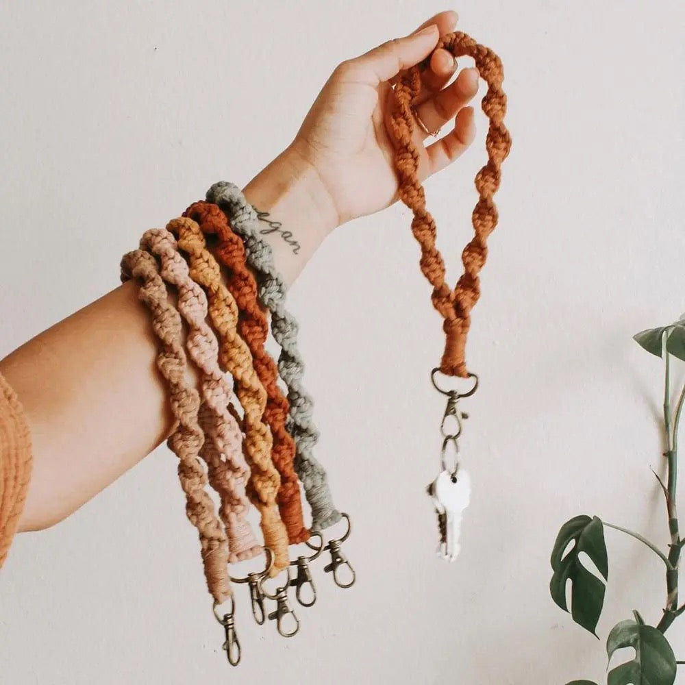 Braided Wristlet Keychain