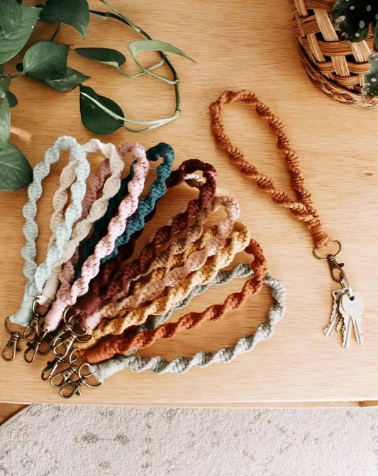 Braided Wristlet Keychain